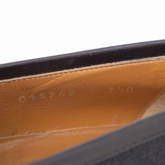 VTG GUCCI Tom Ford Era Black Canvas Monogram Horsebit Loafers EU 41 US 8 D main image 13